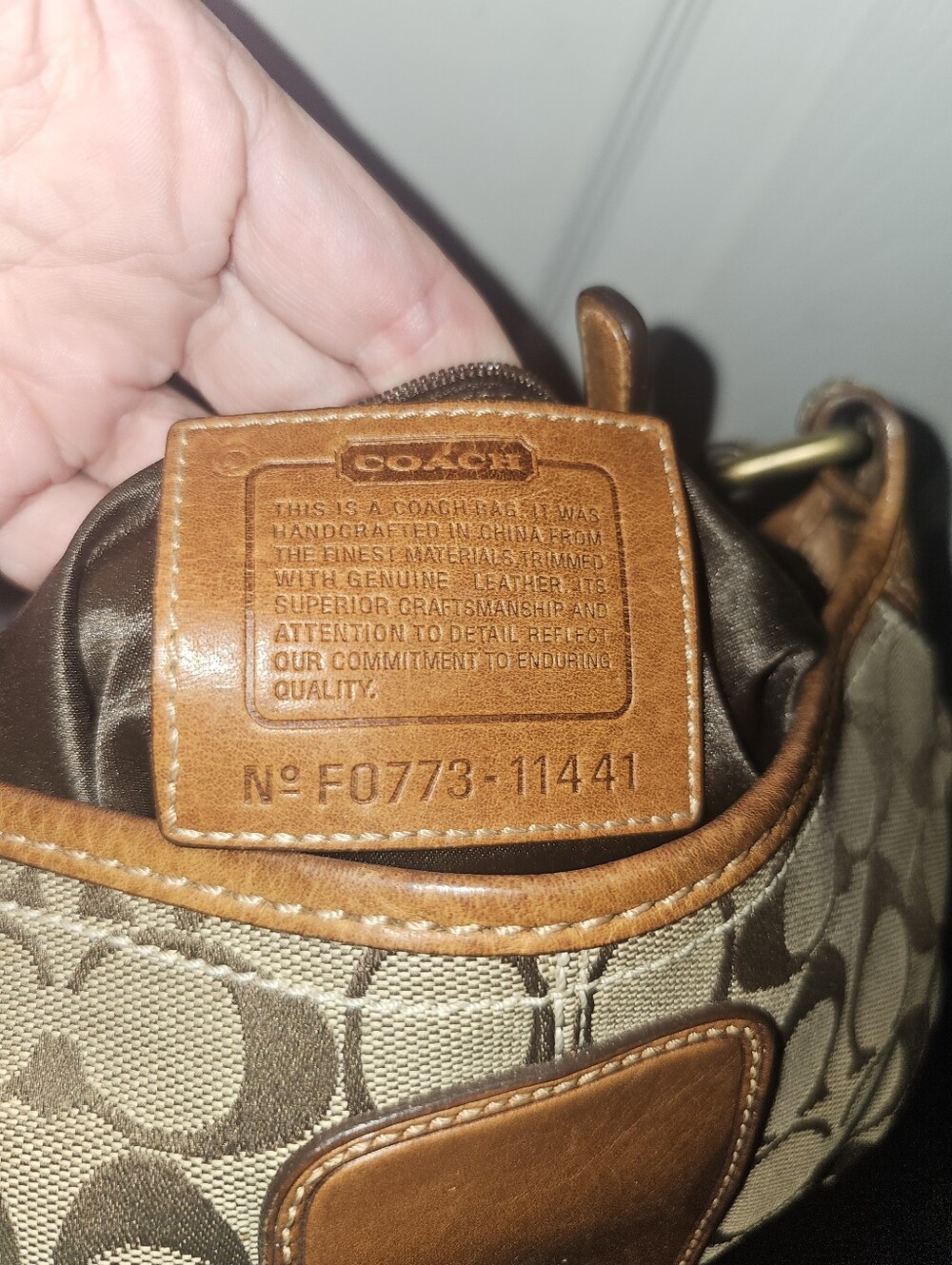 Y2K Vintage Coach Bleecker SoHo Signature Flap Shoulder Bag Purse Style 11441 - Picture 11 of 16